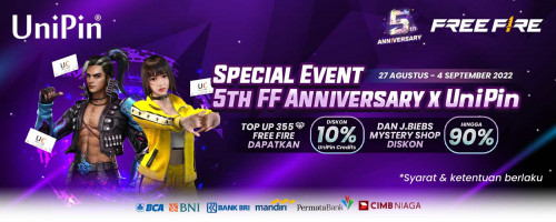 Special Event 5th FF Anniversary x UniPin